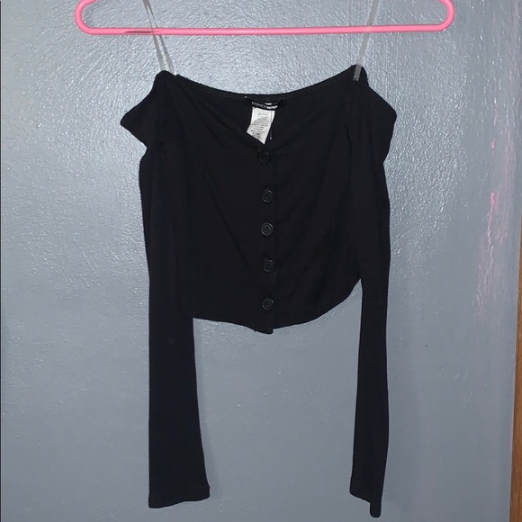 off the shoulder crop top - Picture 1 of 2